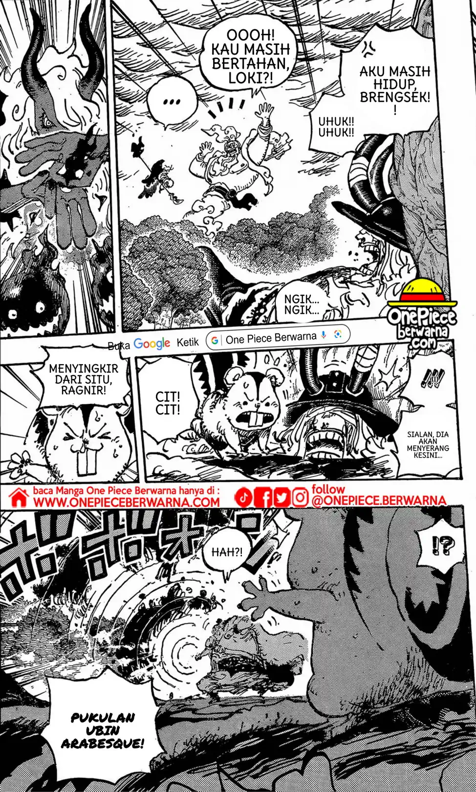 One Piece berwarna 1188 1189 1190 bahasa indonesia